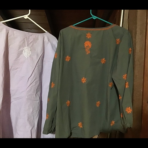 2 Cotton boho pop over tops - Picture 3 of 8